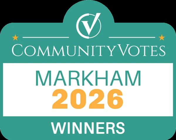 Community Votes Markham 2026 Winners badge awarded to BB Media