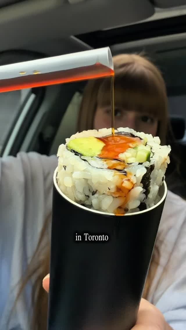 Trying viral sushi push pop in Toronto 🍣